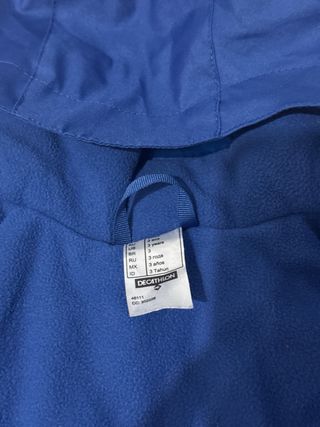 Conjunto esquí chaqueta y pantalón azul T3-4
