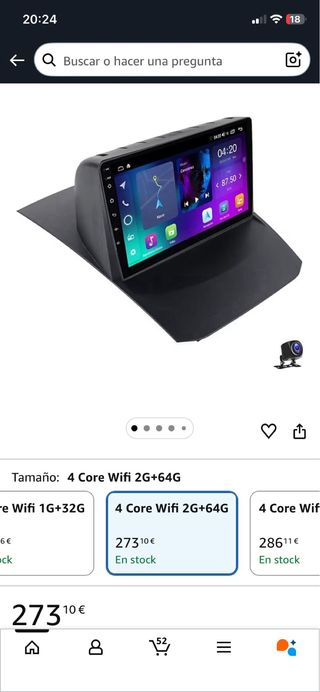 Pantalla CarPlay Ford Fiesta 2008-2017