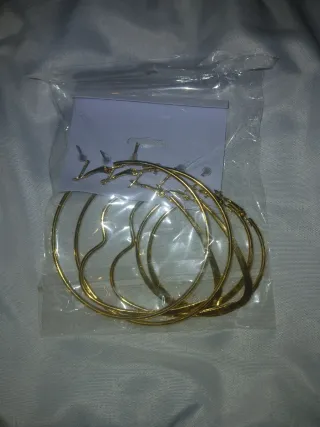 Pendientes Aro Dorados Set