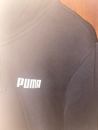 Sudadera Puma Negra Unisex Talla L