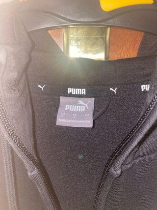 Sudadera Puma Negra Unisex Talla L