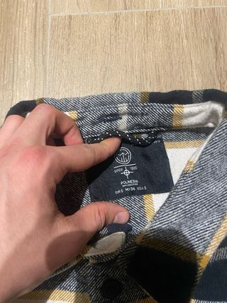 Camisa de cuadros manga larga