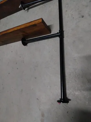 Estantería industrial madera y metal