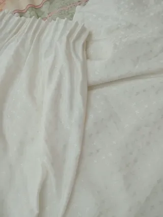 Tenda damascata sartoriale panna