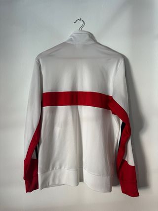 Chaqueta Adidas Hombre Blanca y Roja