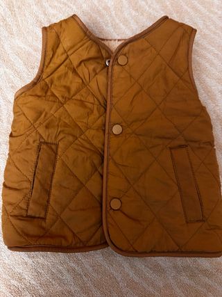 Chaleco reversible niño borreguito