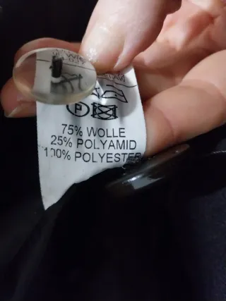 Abrigo largo lana con solapa grande, t. 40/42