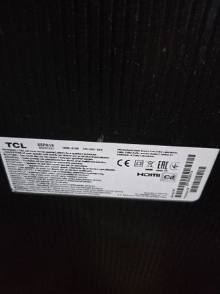 Televisor Negro y Azul