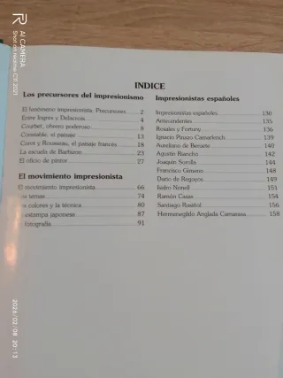 4 libros de grandes maestros del impresionismo