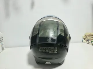 Casco Moto Icon Battlescar 2 Negro/Gris