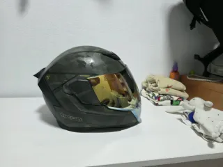 Casco Moto Icon Battlescar 2 Negro/Gris