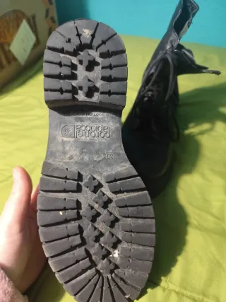 Botas de mujer negras con cordones Coronel tapioca