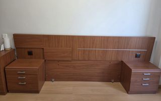 Armario esquinero color nogal