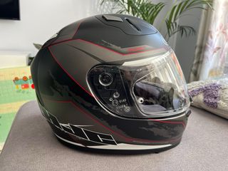 Casco HJC Negro y Rojo