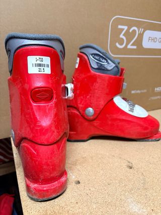 Esquís infantiles K2 Indy 112 cm, botas Head 21,5