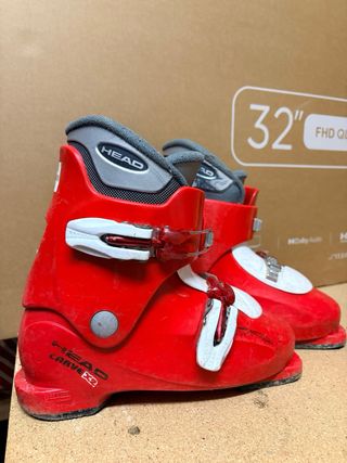 Esquís infantiles K2 Indy 112 cm, botas Head 21,5