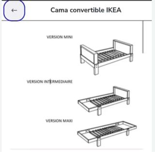 Cama infantil extensible IKEA