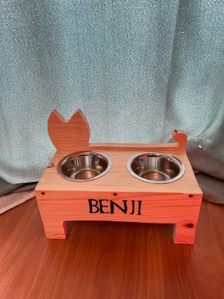 Comedouro e Bebedouro Personalizado para Gato