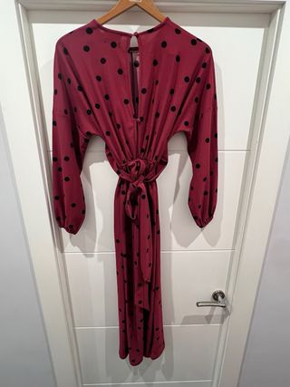 Mono ASOS lunares rojo y negro