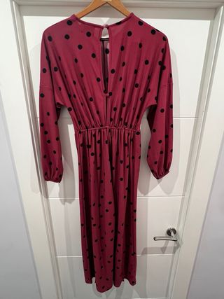 Mono ASOS lunares rojo y negro