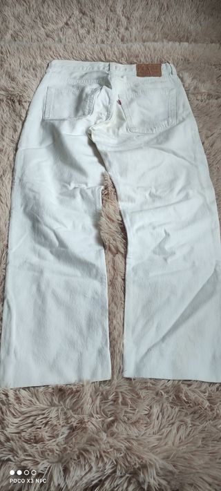 Pantalón s Levi's Blanco Vintage