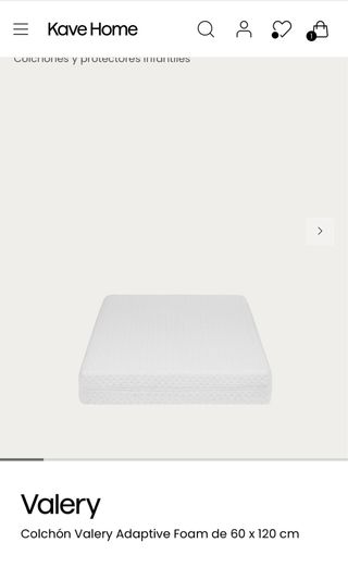 Colchón cuna 60x120 y funda nórdica