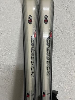 Esquís Rossignol con bastones