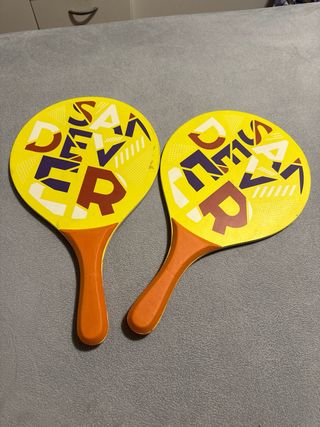 Palas de playa amarillas x 2 unds.