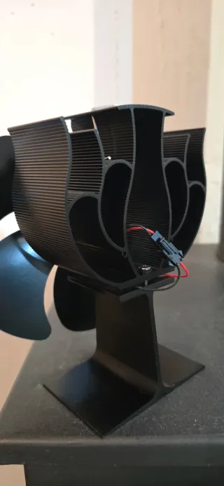 Ventilador Estufa Xmasneed Negro