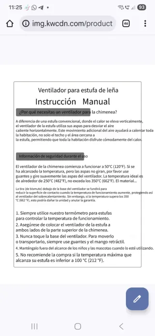 Ventilador Estufa Xmasneed Negro
