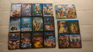 Lote Películas Disney DVD y Blu-Ray