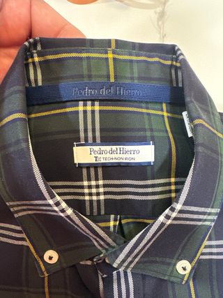 Camisa Pedro del Hierro Talla M Tartán