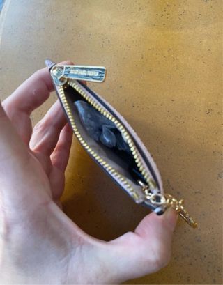 Tarjetero Michael Kors Rosa y Dorado