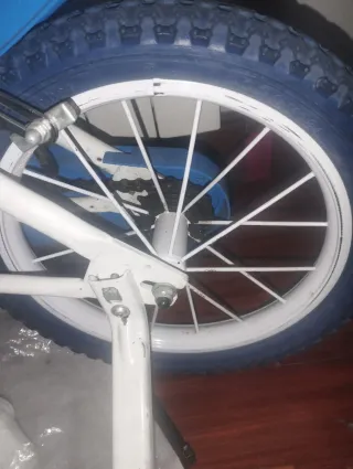 Bicicleta infantil con ruedines14"