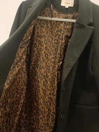 Abrigo Etam Negro Talla S