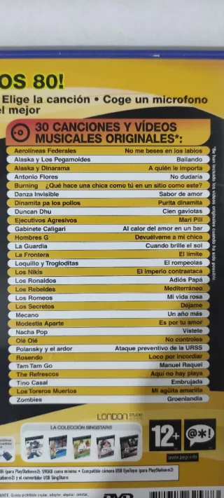 Singstar La edad de oro del pop español PS2