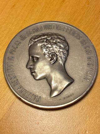 Medalla Plata FLAMANTE: Proclamación Alfonso XIII