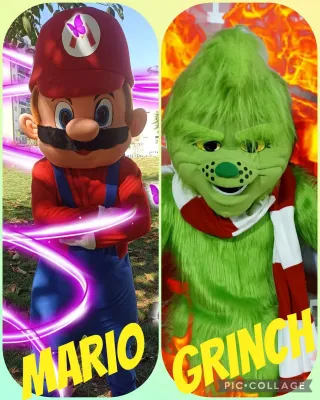 Visita de personaje: Mario o Grinch