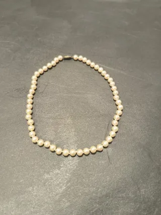 Collar de perlas Majoricas blancas