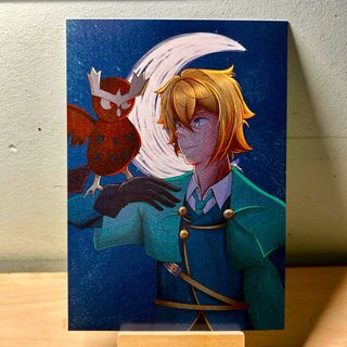 Print with an original character and Noctowl