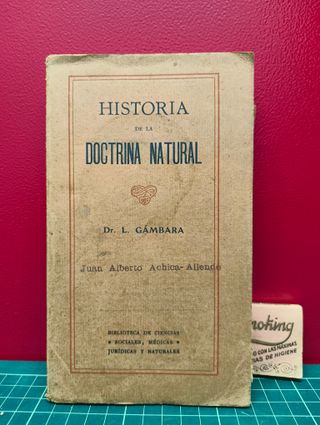 Historia de la doctrina natural – Dr. L. Gámbaro