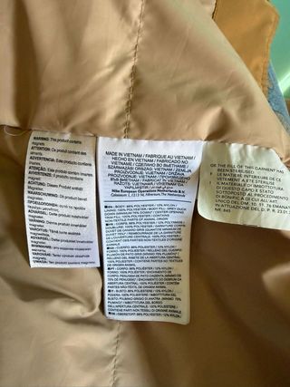 Chaqueta Nike Beige/Marrón Talla L