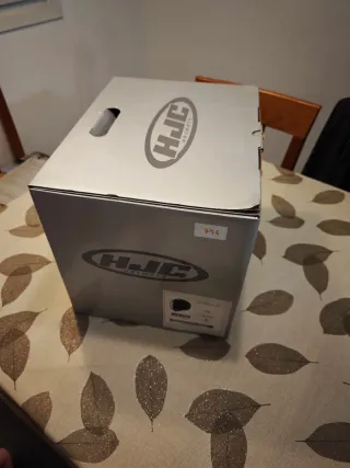 Casco Moto Jet HJC Negro y Rosa