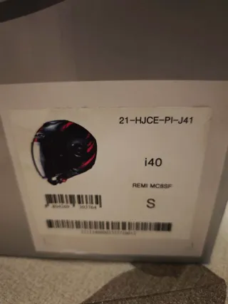 Casco Moto Jet HJC Negro y Rosa