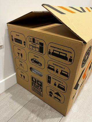 Cajas mudanza cartón reciclado 60x40x40 A estrenar