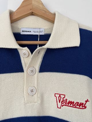 Jersey Bershka Rayas Azul Talla M