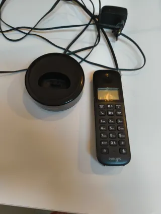 Teléfono Inalámbrico Philips Negro