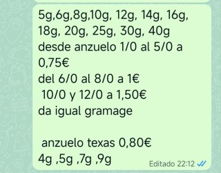 Anzuelos Texas para pesca del blass y plomito bala