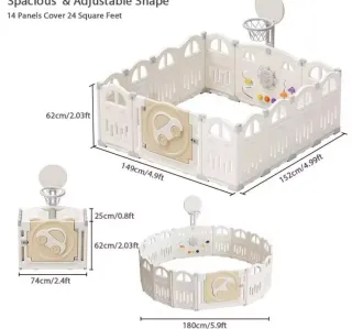 Parque de juegos bebé 150x150x60