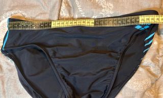 Costume Arena Uomo Slip Nero Azzurro Taglia S